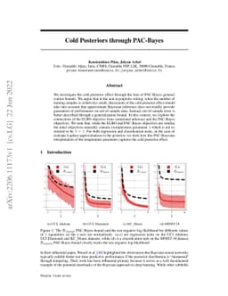 Cold Posteriors through PAC-Bayes