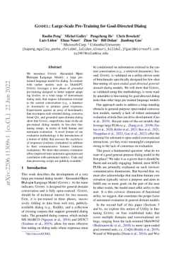 GODEL: Large-Scale Pre-Training for Goal-Directed Dialog
