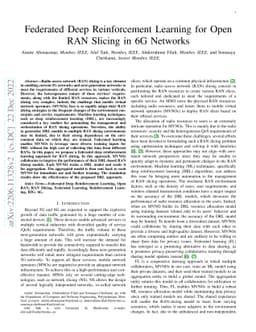 Federated Deep Reinforcement Learning for Open RAN Slicing in 6G
  Networks