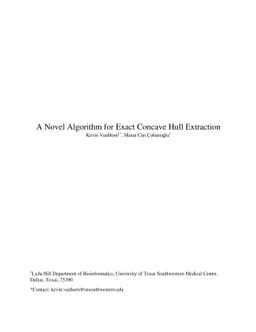 A Novel Algorithm for Exact Concave Hull Extraction