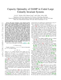 Capacity Optimality of OAMP in Coded Large Unitarily Invariant Systems