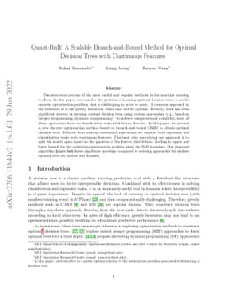 Quant-BnB: A Scalable Branch-and-Bound Method for Optimal Decision Trees
  with Continuous Features