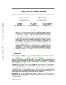Affinity-Aware Graph Networks