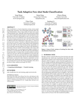 Task-Adaptive Few-shot Node Classification