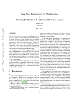 Keep Your Transactions On Short Leashes