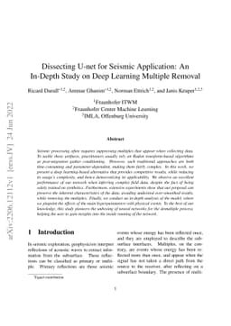 Dissecting U-net for Seismic Application: An In-Depth Study on Deep
  Learning Multiple Removal