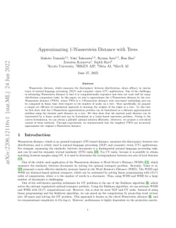 Approximating 1-Wasserstein Distance with Trees