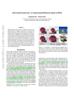 Adversarial Zoom Lens: A Novel Physical-World Attack to DNNs