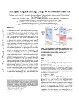 Intelligent Request Strategy Design in Recommender System
