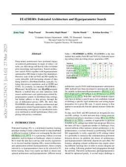 FEATHERS: Federated Architecture and Hyperparameter Search