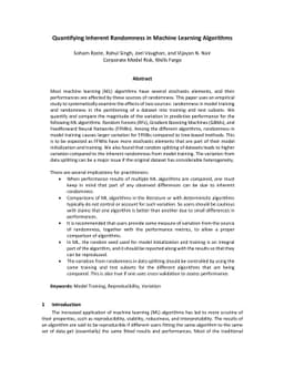 Quantifying Inherent Randomness in Machine Learning Algorithms