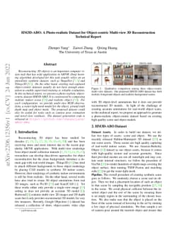 HM3D-ABO: A Photo-realistic Dataset for Object-centric Multi-view 3D
  Reconstruction