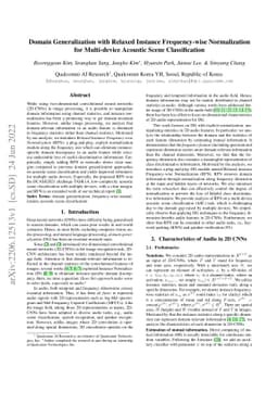 Domain Generalization with Relaxed Instance Frequency-wise Normalization
  for Multi-device Acoustic Scene Classification