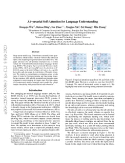 Adversarial Self-Attention for Language Understanding