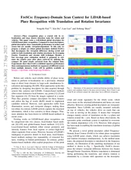 FreSCo: Frequency-Domain Scan Context for LiDAR-based Place Recognition
  with Translation and Rotation Invariance