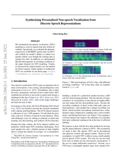 Synthesizing Personalized Non-speech Vocalization from Discrete Speech
  Representations