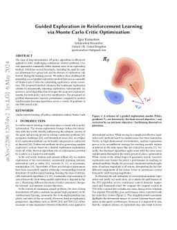 Guided Exploration in Reinforcement Learning via Monte Carlo Critic
  Optimization
