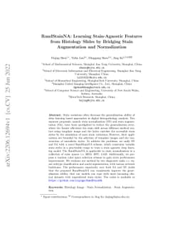 RandStainNA: Learning Stain-Agnostic Features from Histology Slides by
  Bridging Stain Augmentation and Normalization