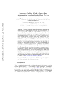 Anatomy-Guided Weakly-Supervised Abnormality Localization in Chest
  X-rays
