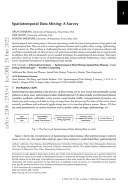 Spatiotemporal Data Mining: A Survey