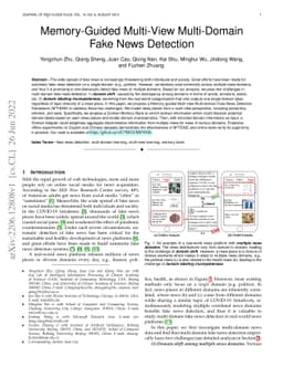 Memory-Guided Multi-View Multi-Domain Fake News Detection
