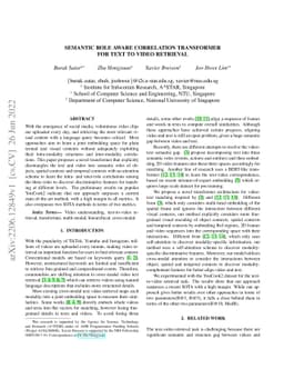 Semantic Role Aware Correlation Transformer for Text to Video Retrieval