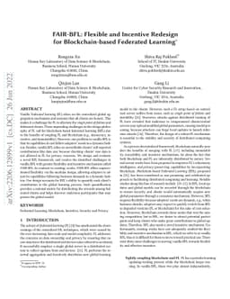 FAIR-BFL: Flexible and Incentive Redesign for Blockchain-based Federated
  Learning