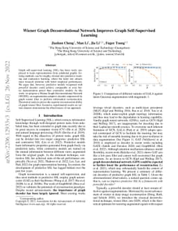 Wiener Graph Deconvolutional Network Improves Graph Self-Supervised
  Learning