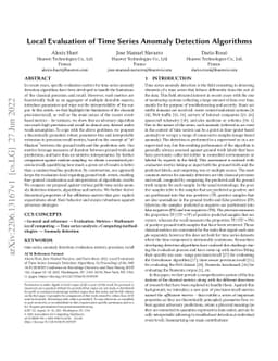 Local Evaluation of Time Series Anomaly Detection Algorithms