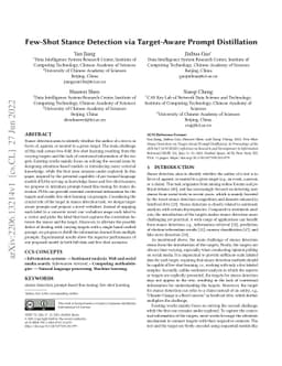 Few-Shot Stance Detection via Target-Aware Prompt Distillation