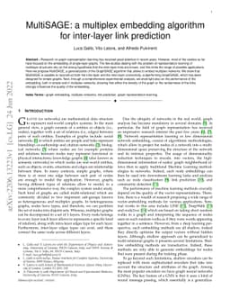MultiSAGE: a multiplex embedding algorithm for inter-layer link
  prediction