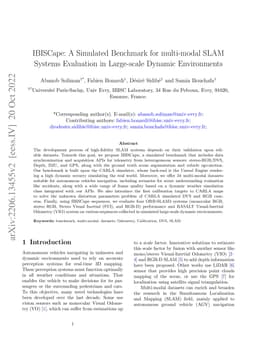 IBISCape: A Simulated Benchmark for multi-modal SLAM Systems Evaluation
  in Large-scale Dynamic Environments