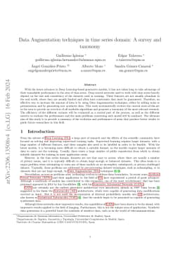 Data Augmentation techniques in time series domain: A survey and
  taxonomy