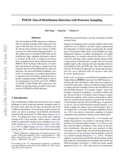 POEM: Out-of-Distribution Detection with Posterior Sampling