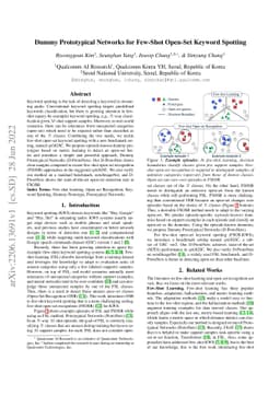 Dummy Prototypical Networks for Few-Shot Open-Set Keyword Spotting