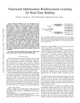 Functional Optimization Reinforcement Learning for Real-Time Bidding
