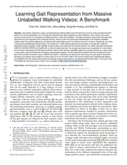 Learning Gait Representation from Massive Unlabelled Walking Videos: A
  Benchmark