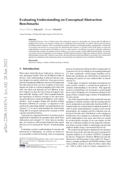 Evaluating Understanding on Conceptual Abstraction Benchmarks