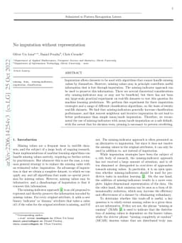 No imputation without representation