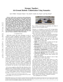Stronger Together: Air-Ground Robotic Collaboration Using Semantics