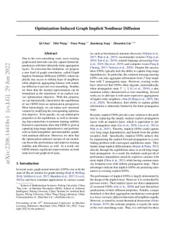 Optimization-Induced Graph Implicit Nonlinear Diffusion