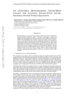 An extensible Benchmarking Graph-Mesh dataset for studying Steady-State
  Incompressible Navier-Stokes Equations