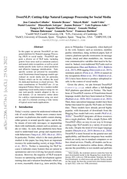 TweetNLP: Cutting-Edge Natural Language Processing for Social Media