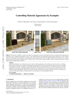 Controlling Material Appearance by Examples
