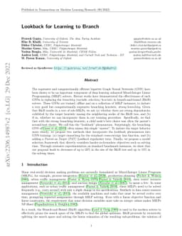 Lookback for Learning to Branch