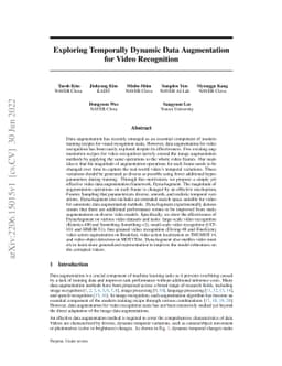 Exploring Temporally Dynamic Data Augmentation for Video Recognition