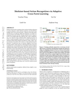 Skeleton-based Action Recognition via Adaptive Cross-Form Learning