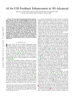 AI for CSI Feedback Enhancement in 5G-Advanced