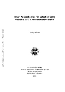 Smart Application for Fall Detection Using Wearable ECG & Accelerometer
  Sensors
