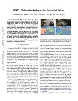 MMFN: Multi-Modal-Fusion-Net for End-to-End Driving